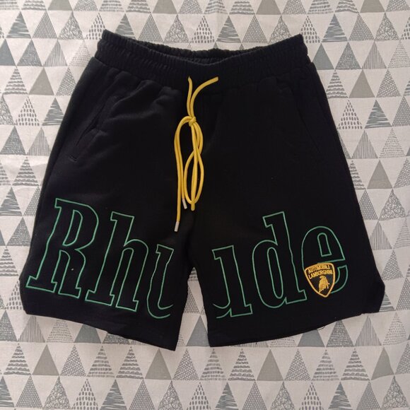 Rhude Logo Shorts Black Brand New
